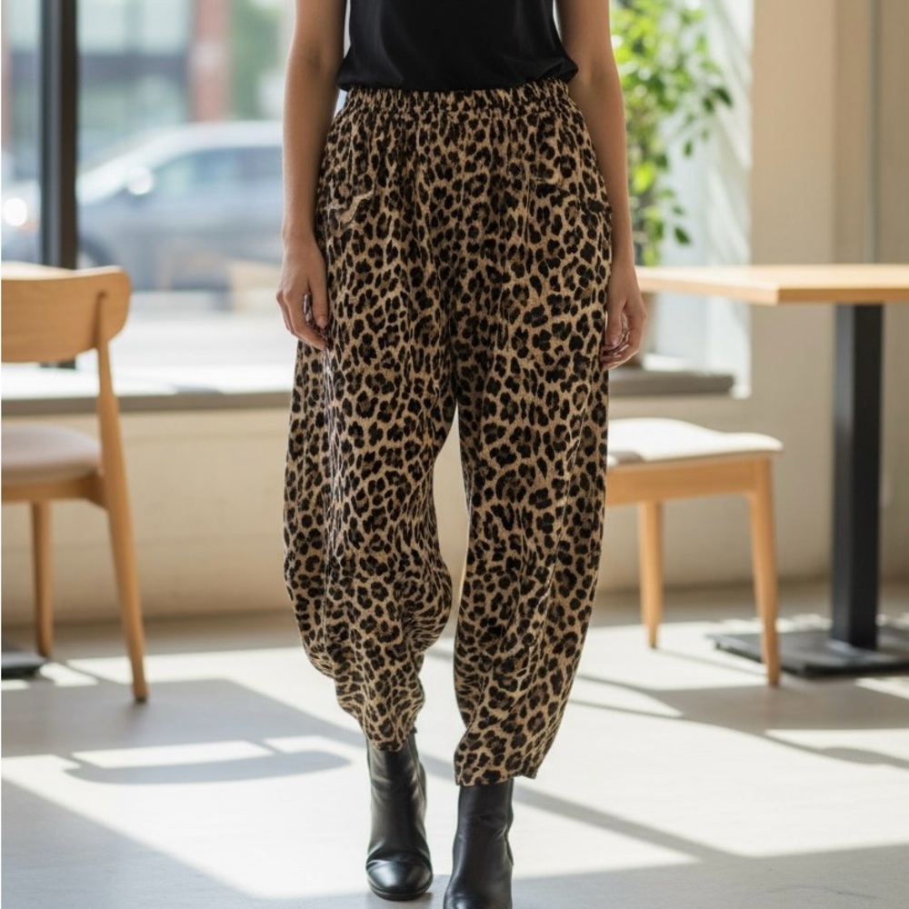 Leopard Print Women's Pants